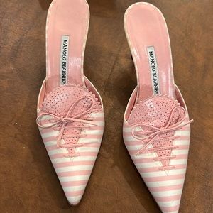MANOLO BLAHNIK mule 2” heel, size 7
